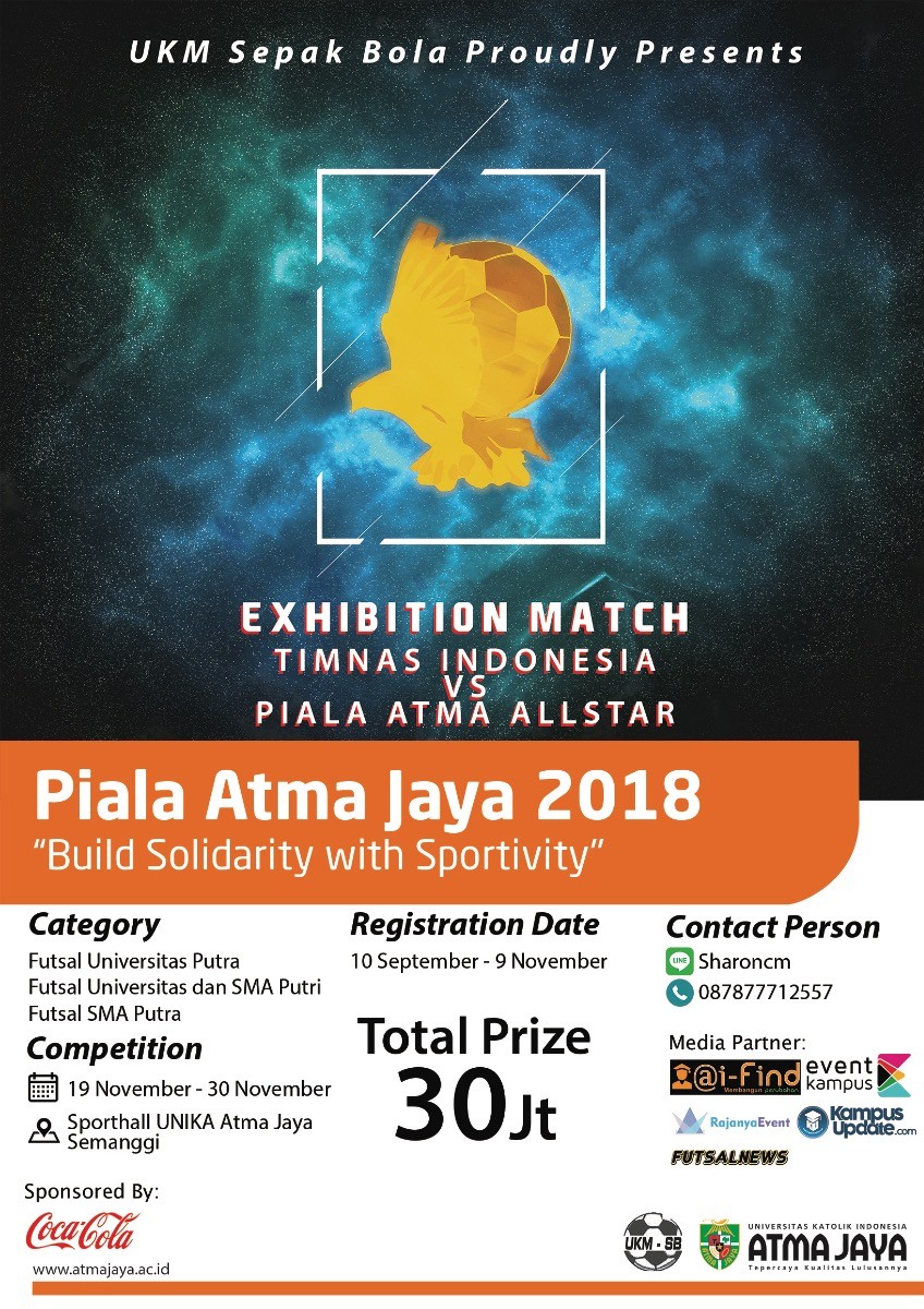 Poster Piala Atma Jaya 2018