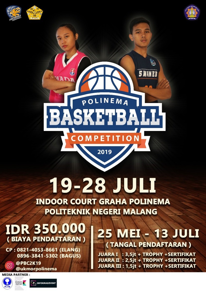 Poster POLINEMA BASKETBALL COMPETITION 2019