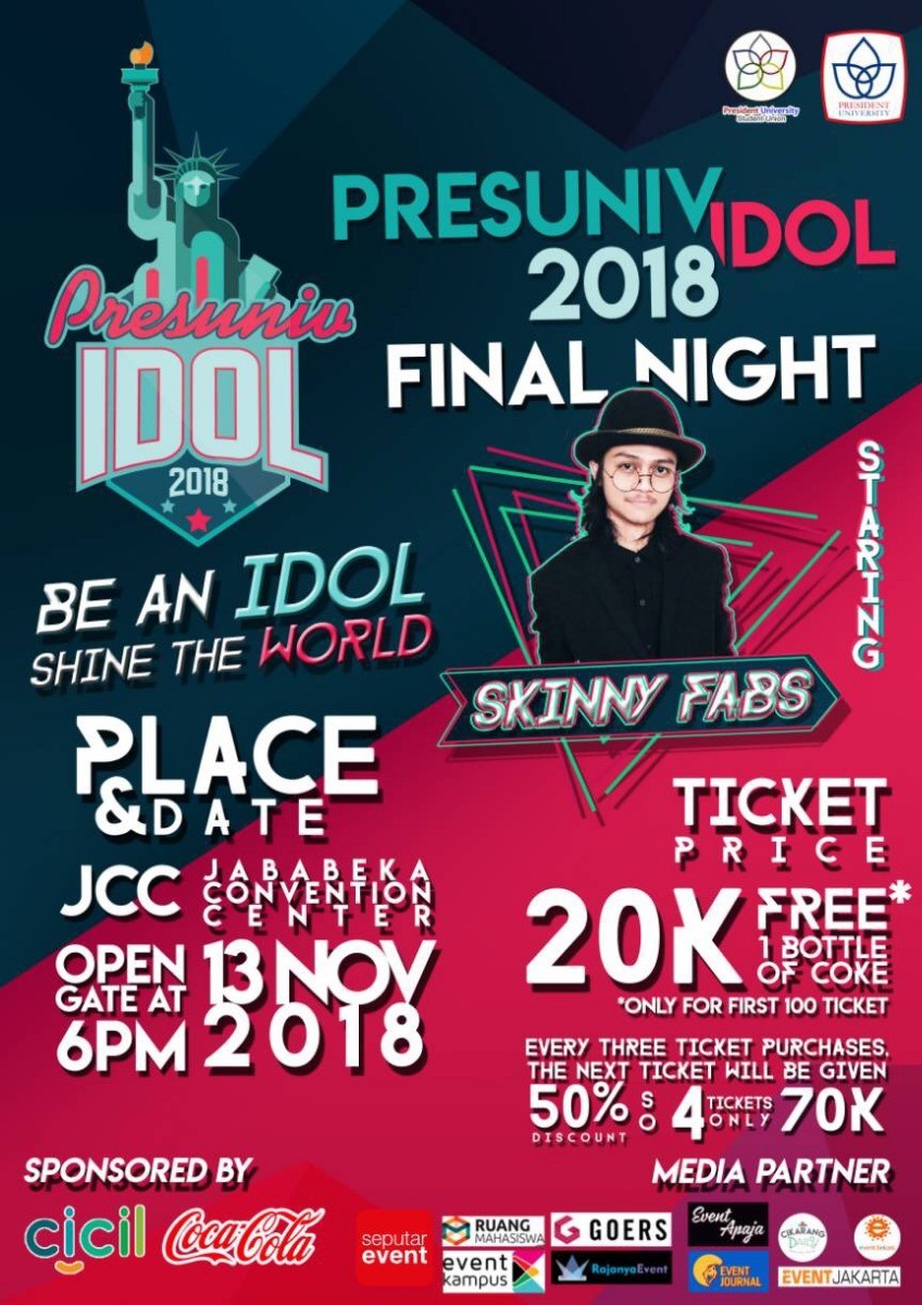 Poster President University Idol