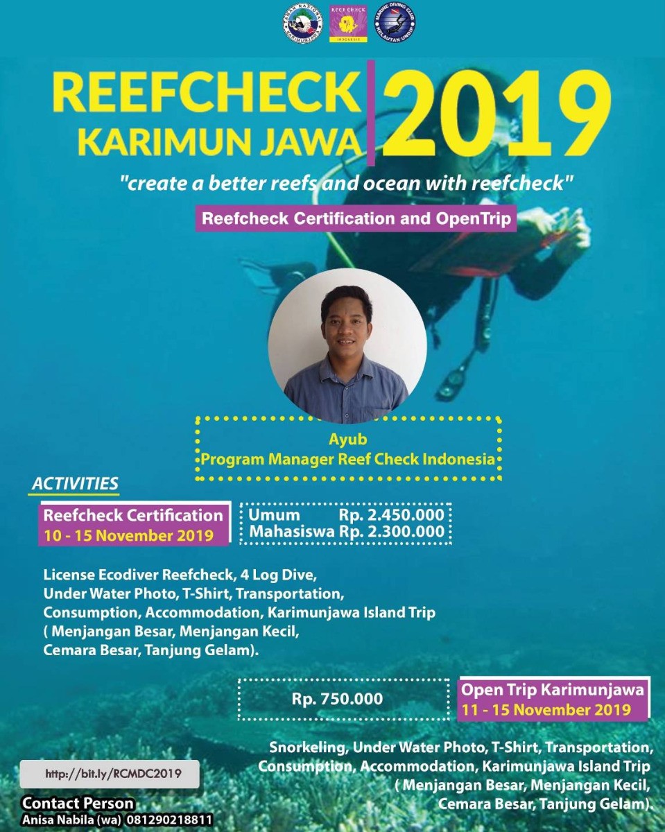 Poster Reefcheck Karimunjawa 2019