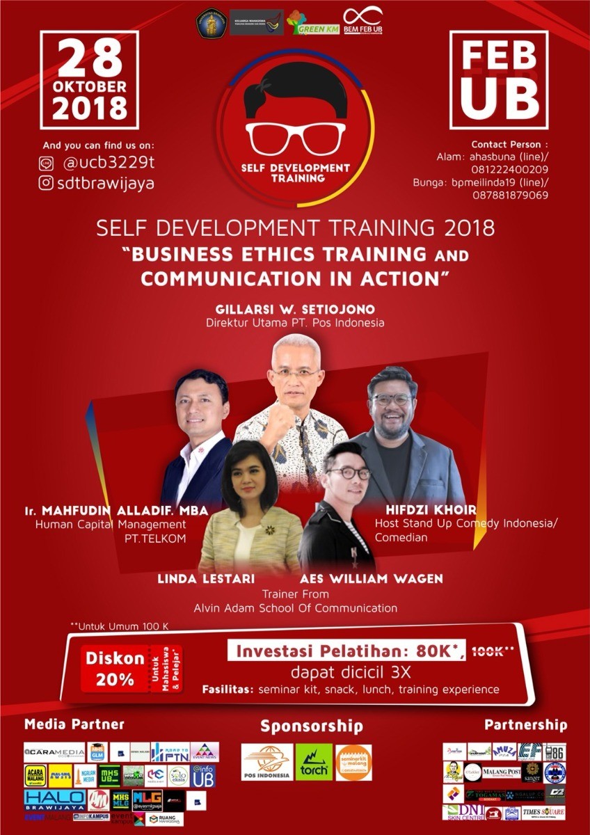 Poster SELF DEVELOPMENT TRAINING 2018