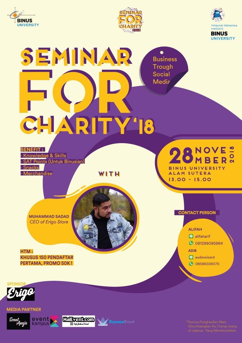 Poster Seminar for Charity 2018