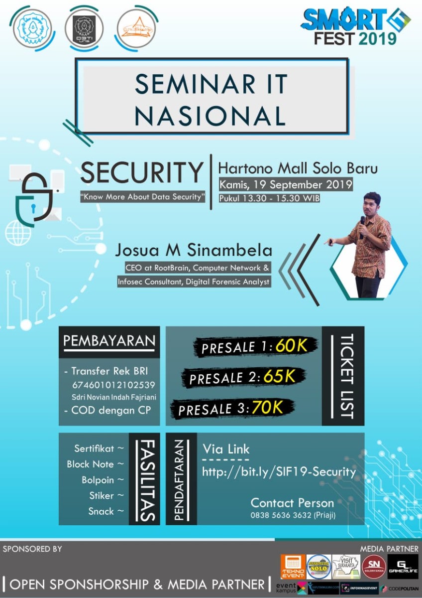 Poster Seminar IT Nasional Tentang Security