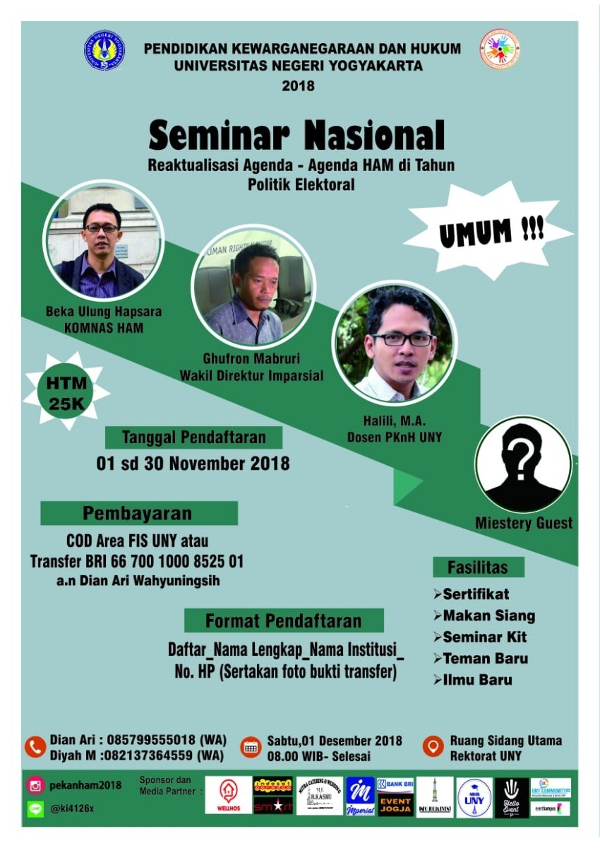 Poster Seminar Nasional Pekan HAM 2018