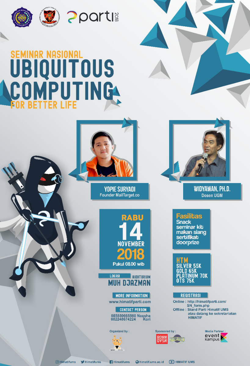 Poster Seminar Nasional "Ubiquitous Computing For Better Life"