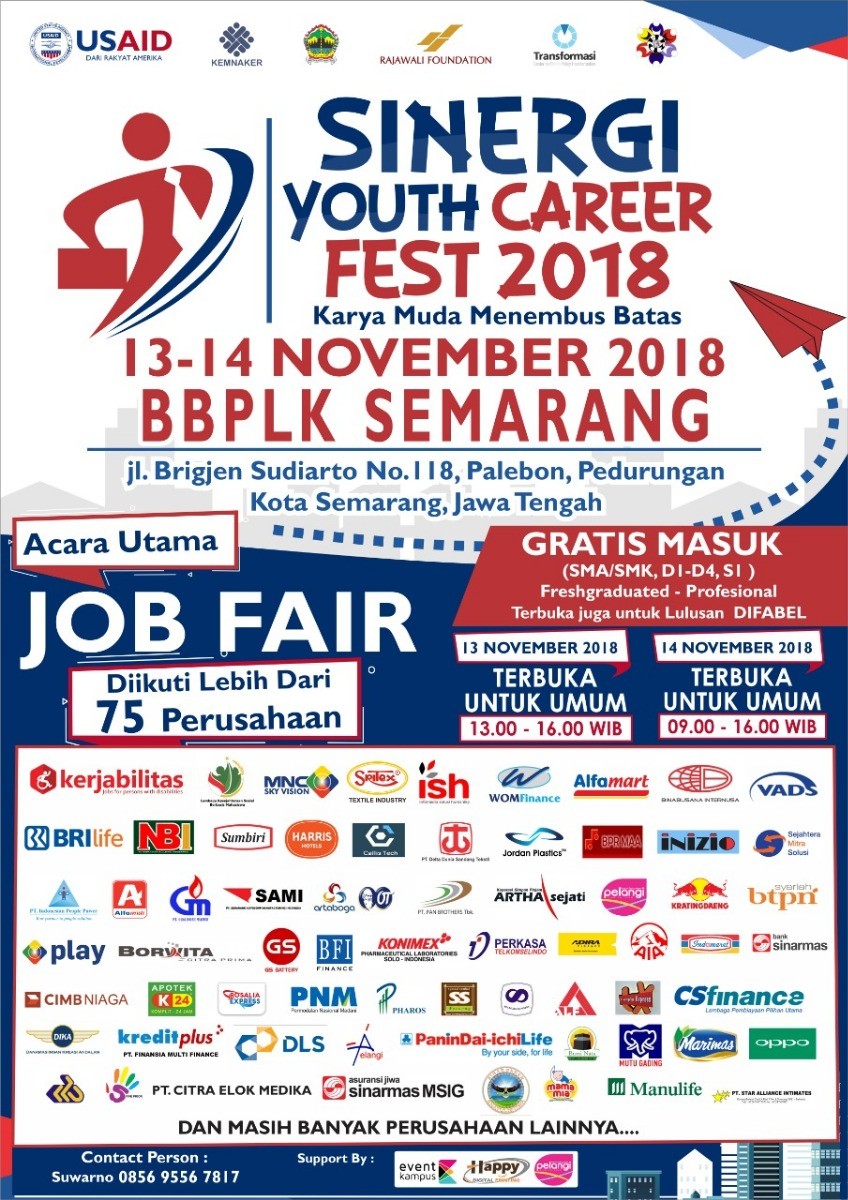 Poster Sinergi Youth Career Fest 2018