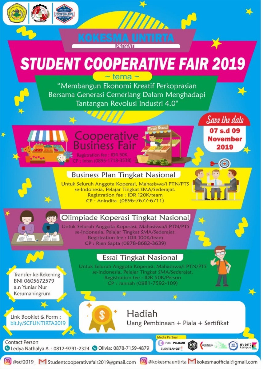 Poster Student Cooperative Fair 2019