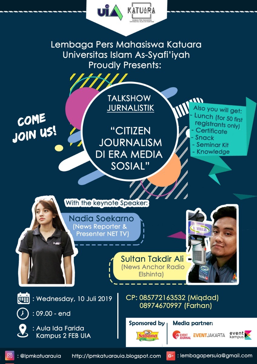 Poster Talkshow "Citizen Journalism di Era Sosial Media"