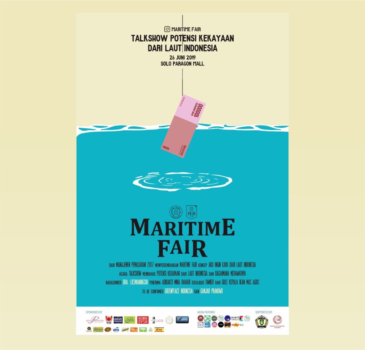 Poster Talkshow Potensi Kekayaan Dari Laut Indonesia