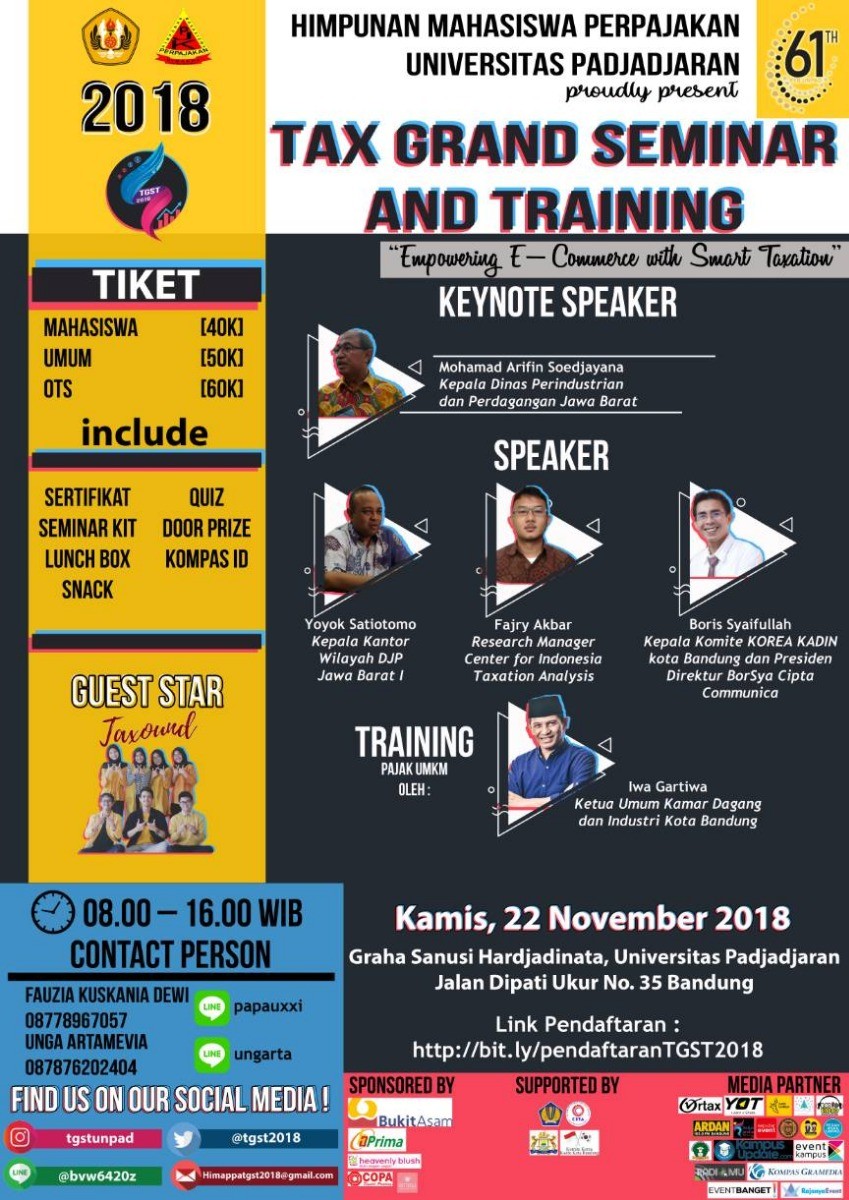 Poster TAX GRAND SEMINAR AND TRAINING