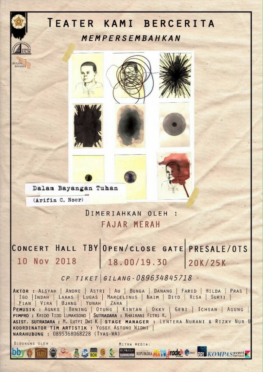 Poster TEATER KAMI BERCERITA: DALAM BAYANGAN TUHAN