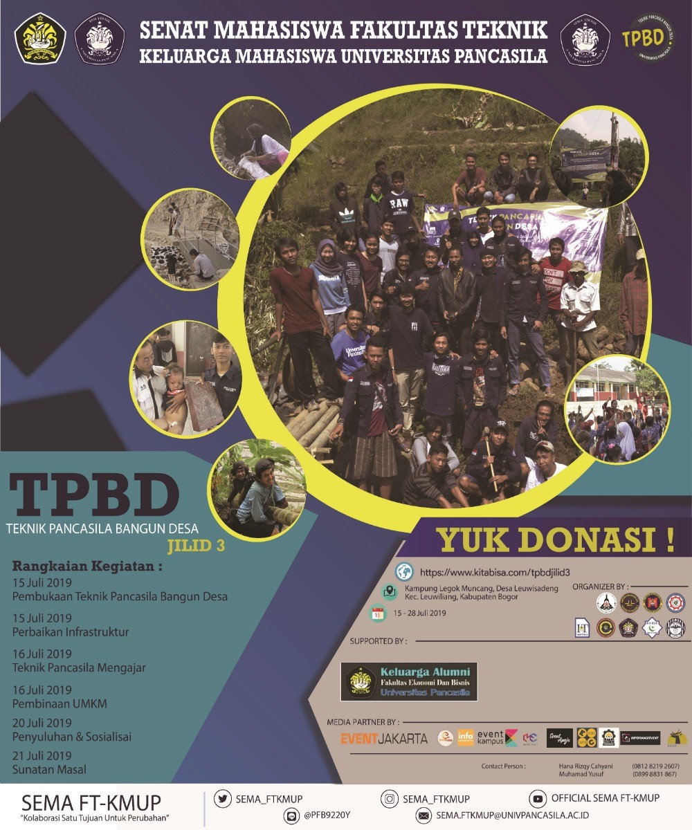 Poster Teknik Pancasila Bangun Desa Jilid III