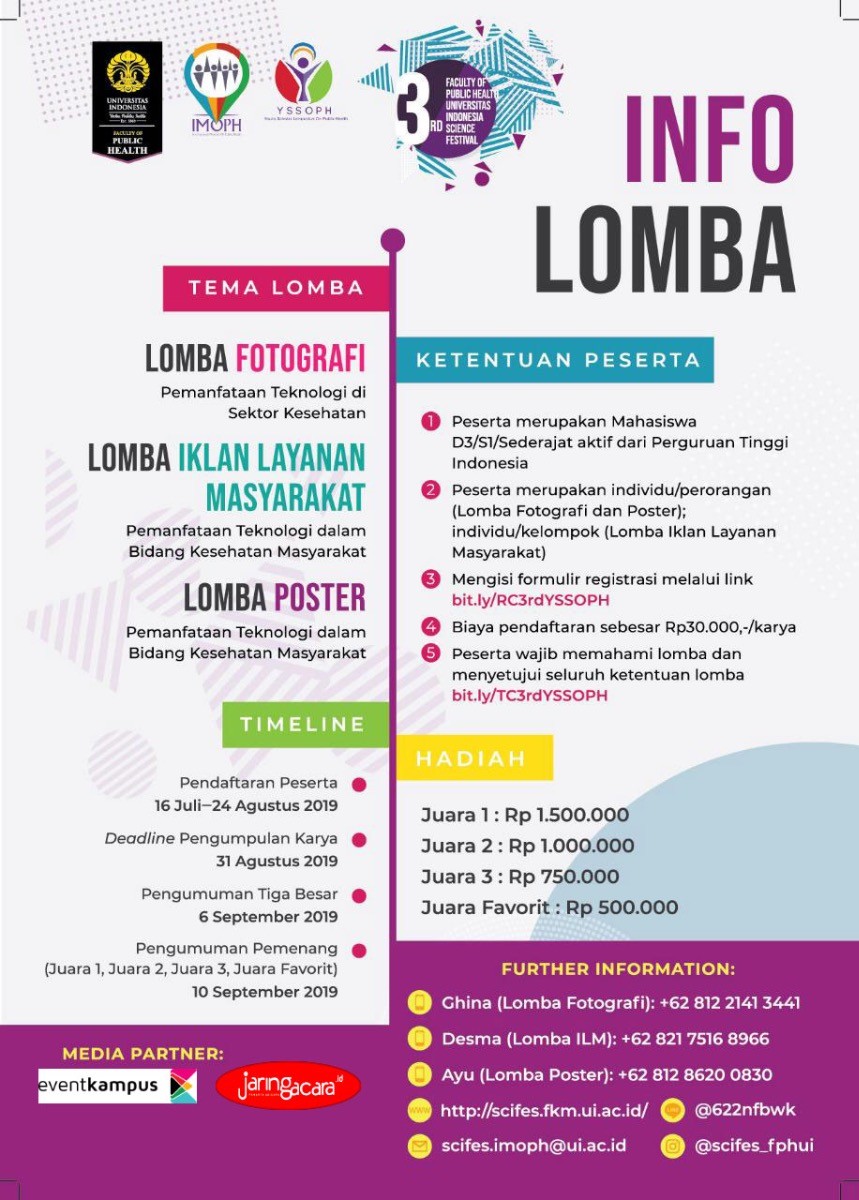 Poster The 3rd Faculty of Public Health Universitas Indonesia Science Festival