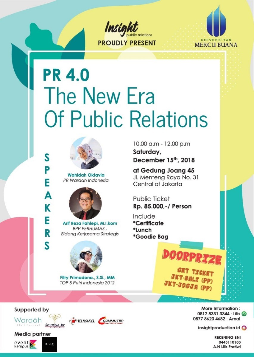 Poster THE NEW ERA OF PUBLIC RELATIONS