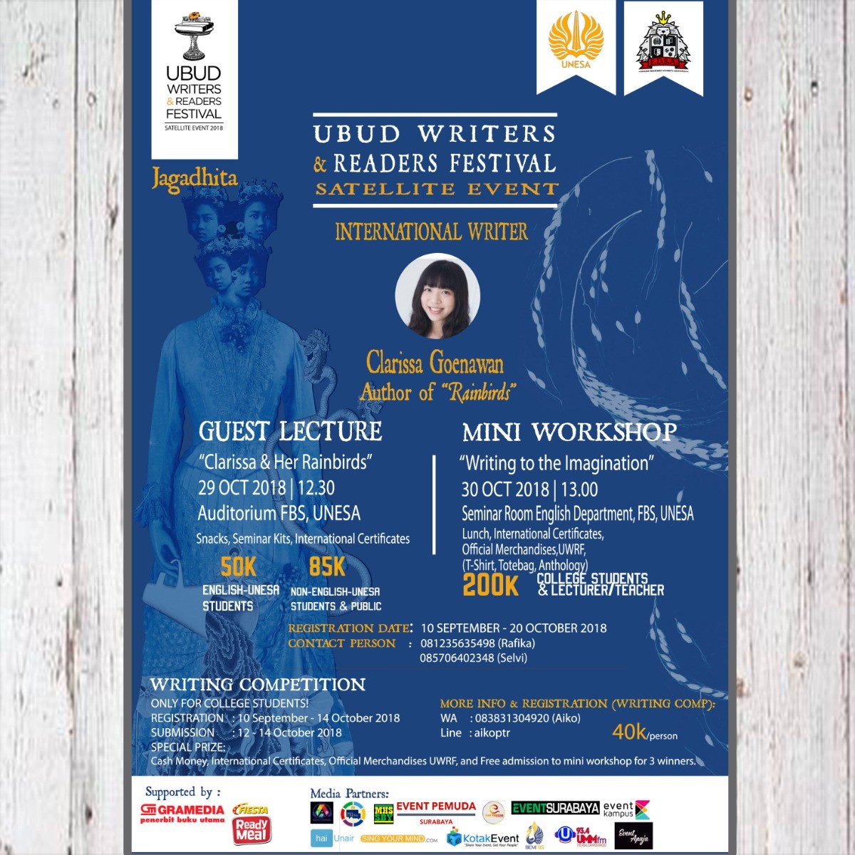 Poster Ubud Writers and Readers Festival Satellite Event 2018