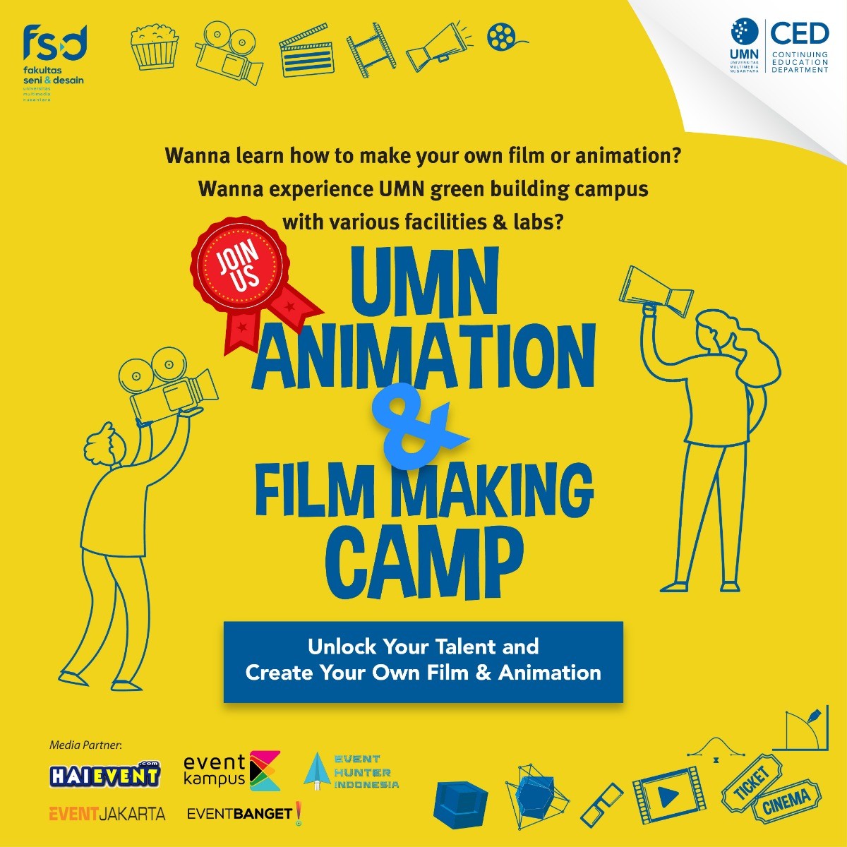 Poster UMN Animation & Film Making Camp 2019