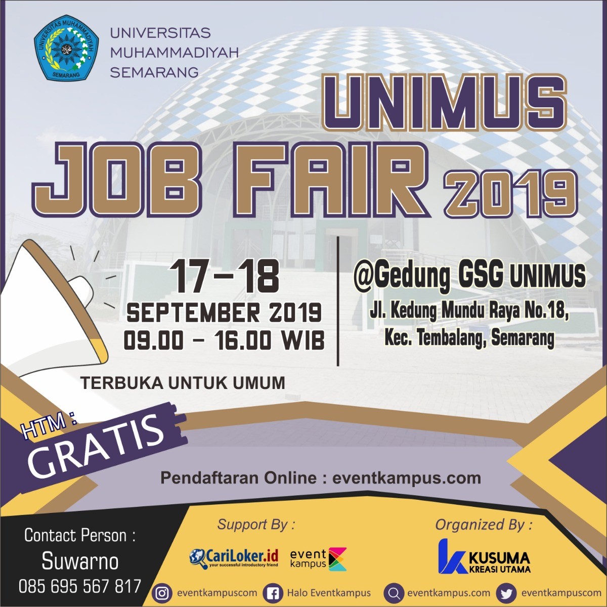 Poster UNIMUS Job Fair 2019