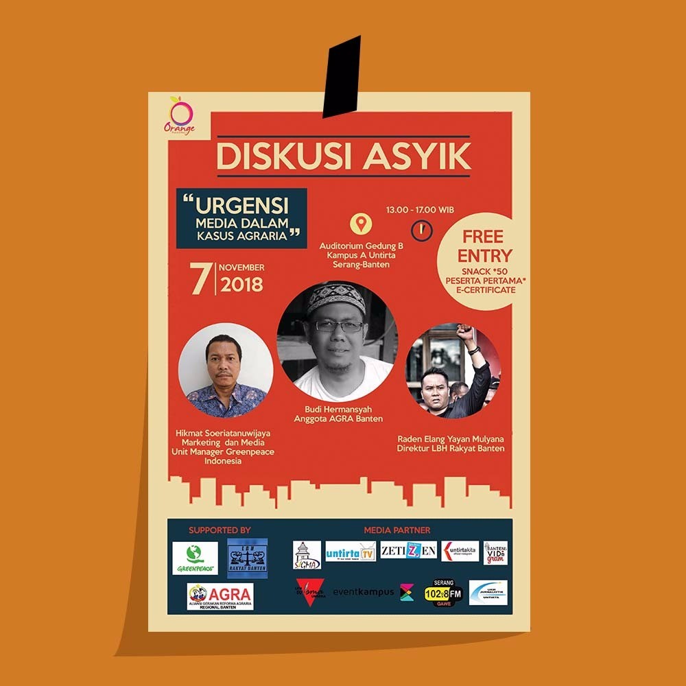 Poster Urgensi Media dalam Kasus Agraria
