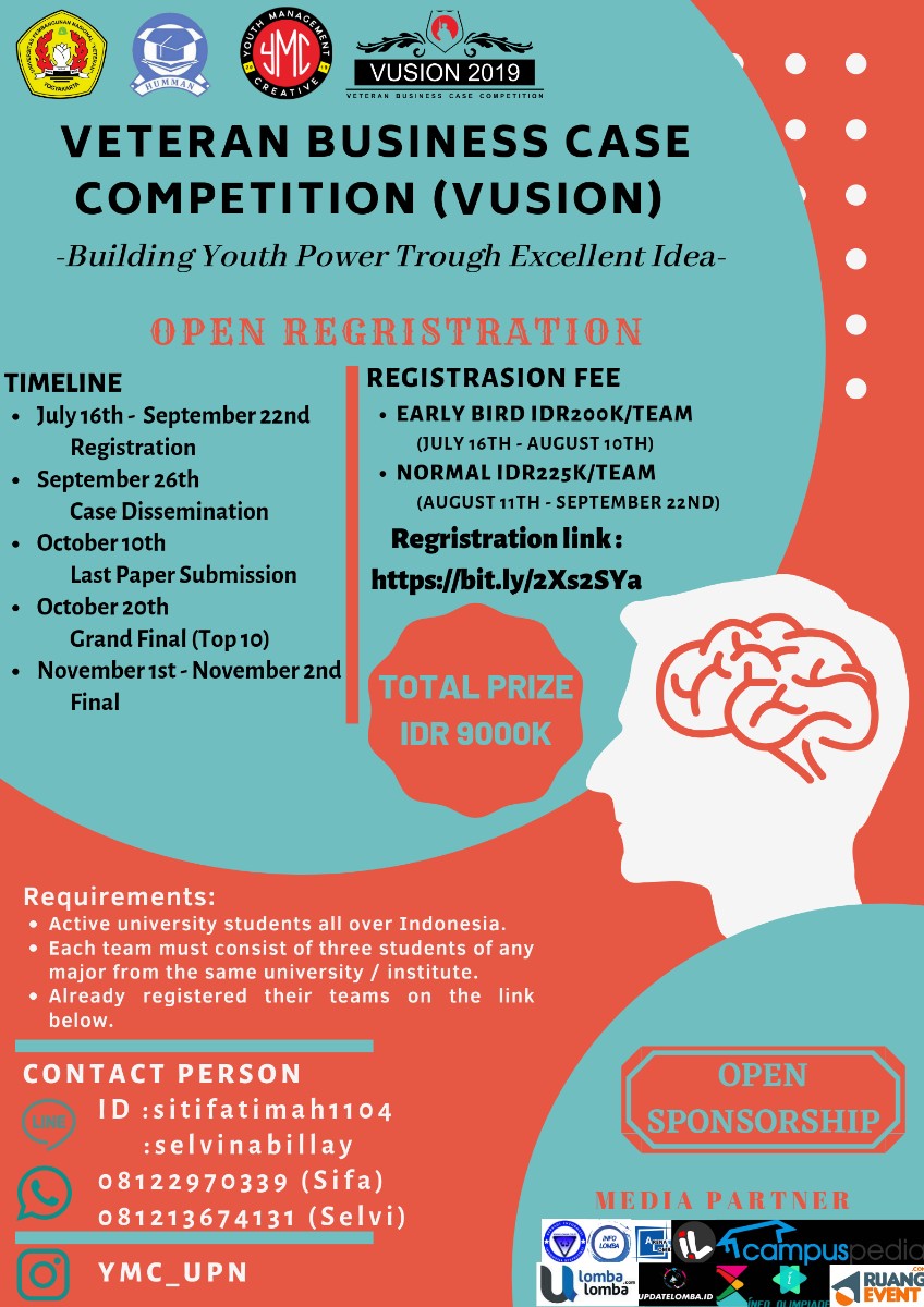 Poster Veteran Business Case Competition "VUSION"