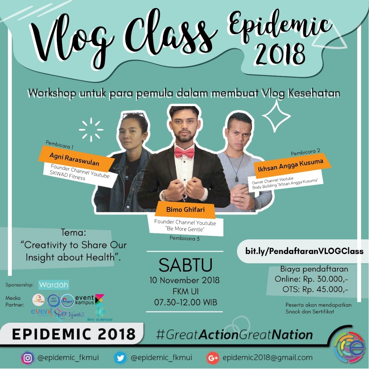 Poster VLOG CLASS EPIDEMIC 2018