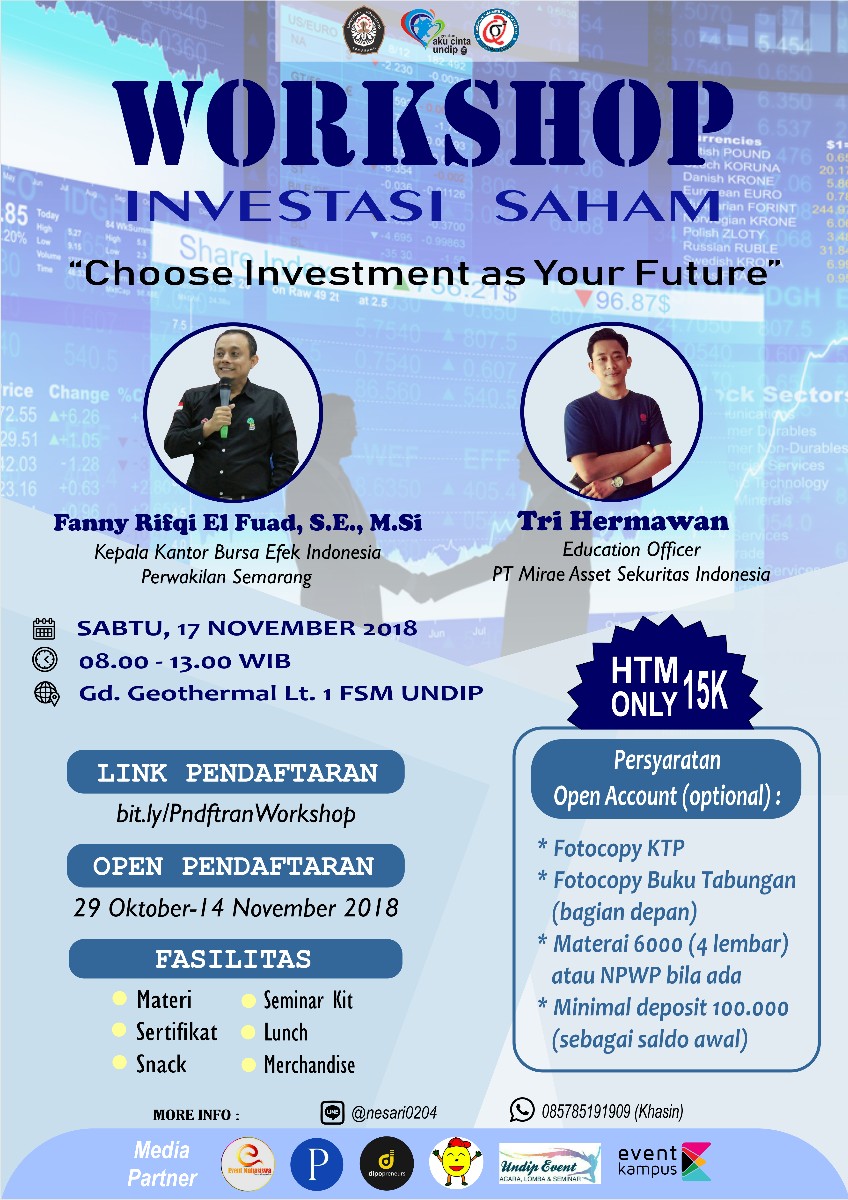 Poster Workshop Investasi Saham