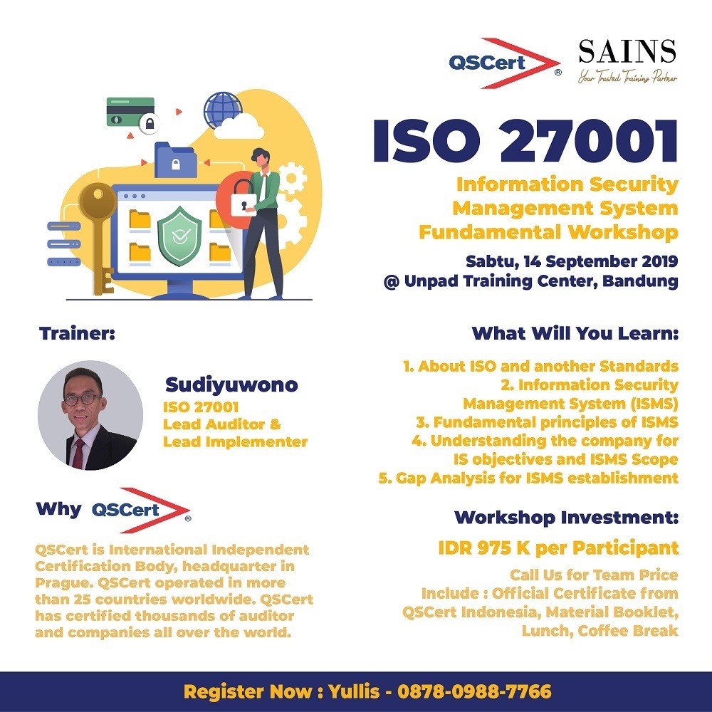 Poster Workshop ISO 27001 Information Security Management System