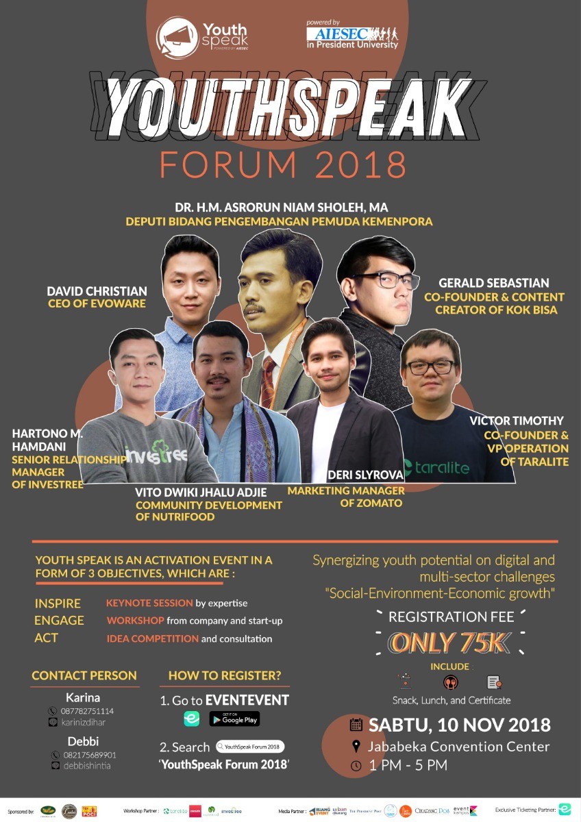 Poster Youth Speak Forum 2018