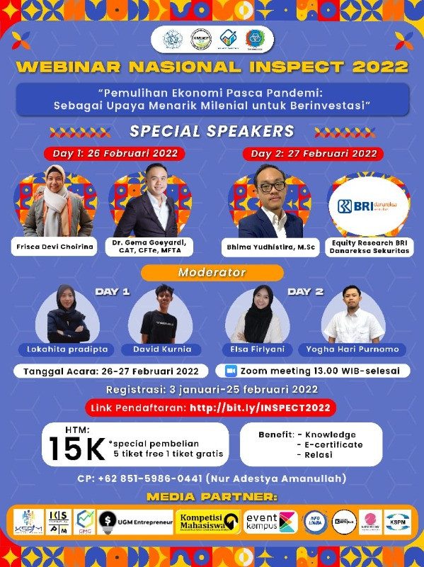 WEBINAR NASIONAL INSPECT 2022 “Pemulihan Ekonomi Pasca Pandemi: Sebagai ...