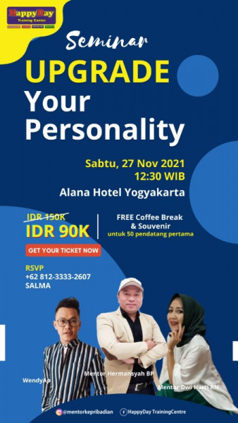 Seminar Upgrade Your Personality