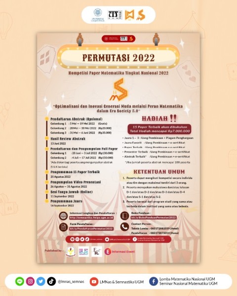 KOMPETISI PAPER MATEMATIKA TINGKAT NASIONAL 2022
