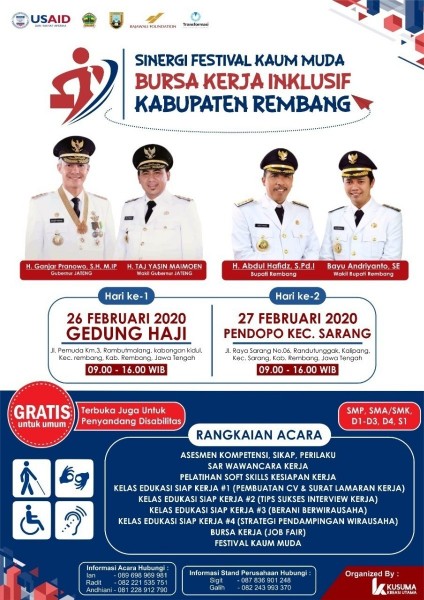 FESTIVAL KAUM MUDA - BURSA KERJA INKLISIF KABUPATEN REMBANG