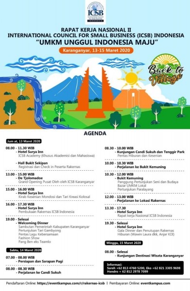 RAKERNAS ICSB Karanganyar 2020