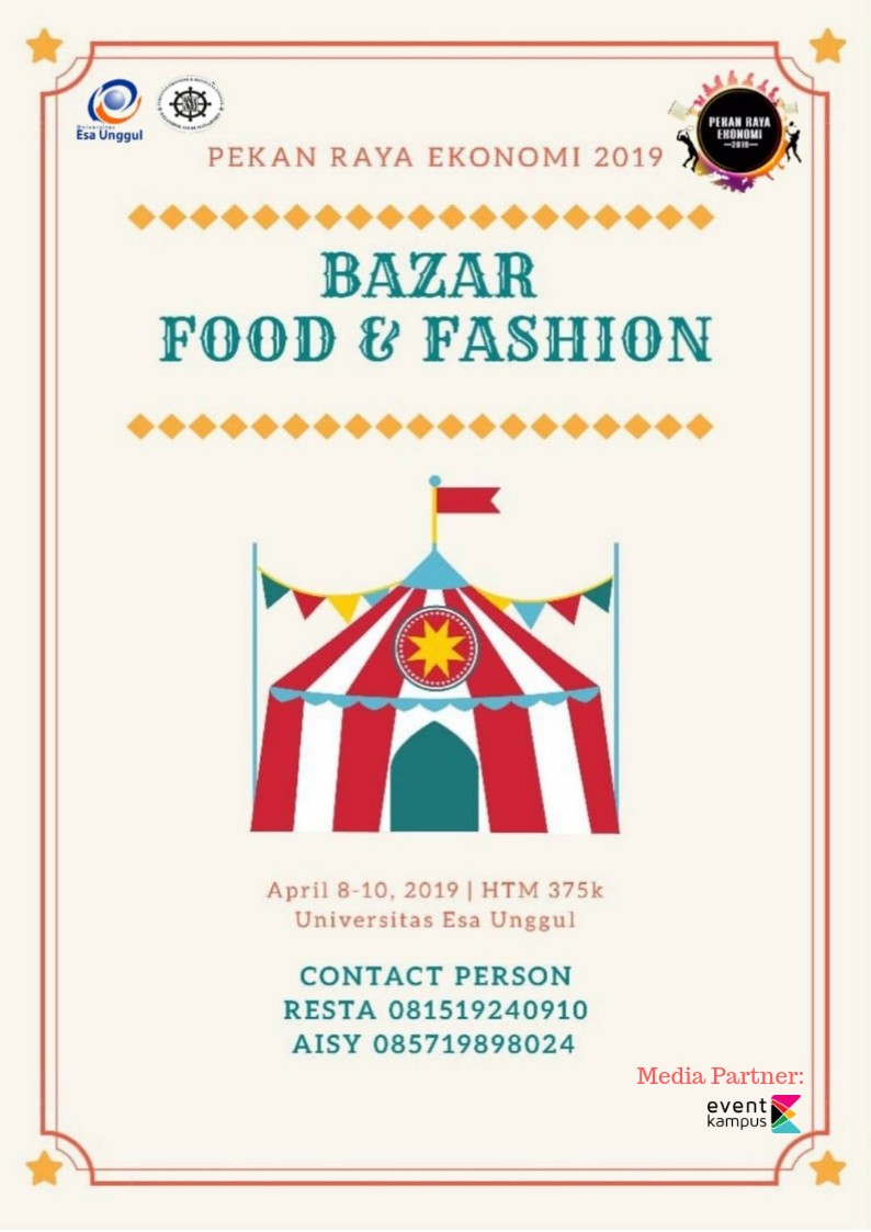 Poster Bazar Food & Fashion (PRE 2019)