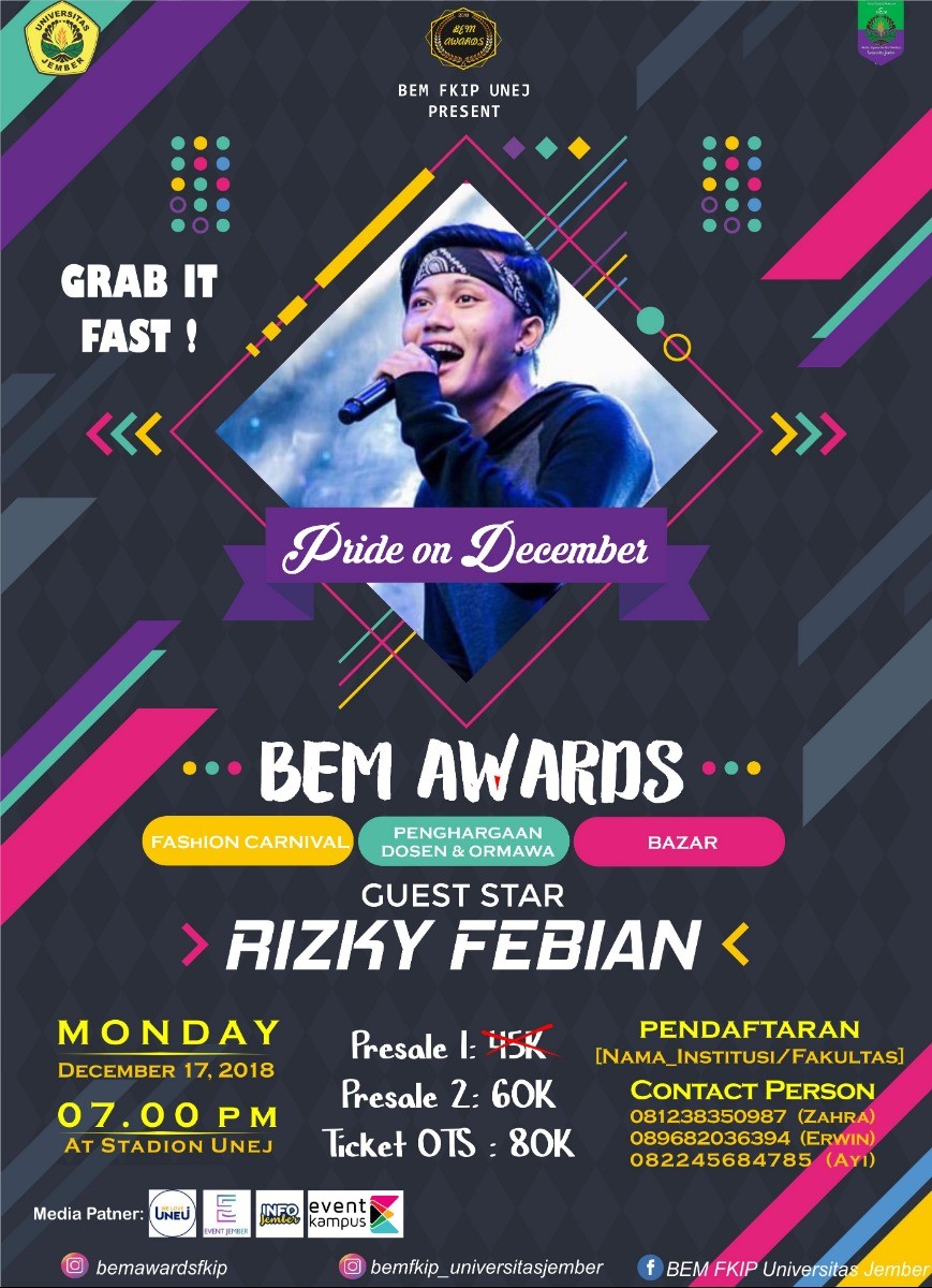 Poster BEM AWARDS FKIP 2018