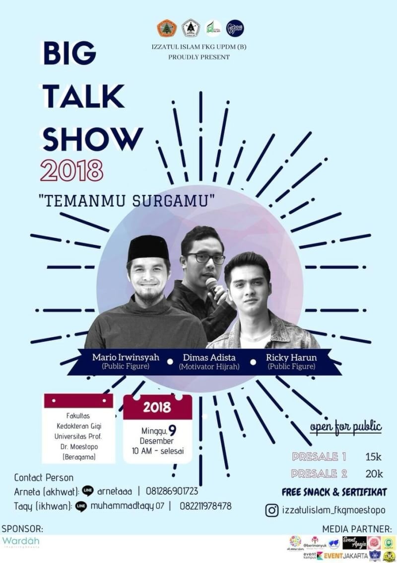 Poster BIG TALK SHOW 2018