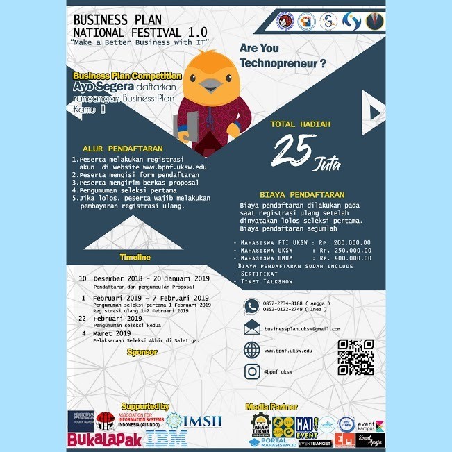 Poster Business Plan National Festival 1.0