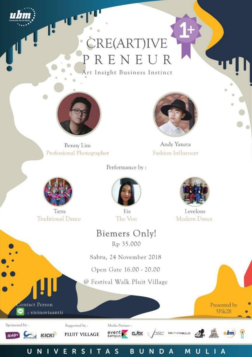 Poster CRE(ART)TIVE PRENEUR