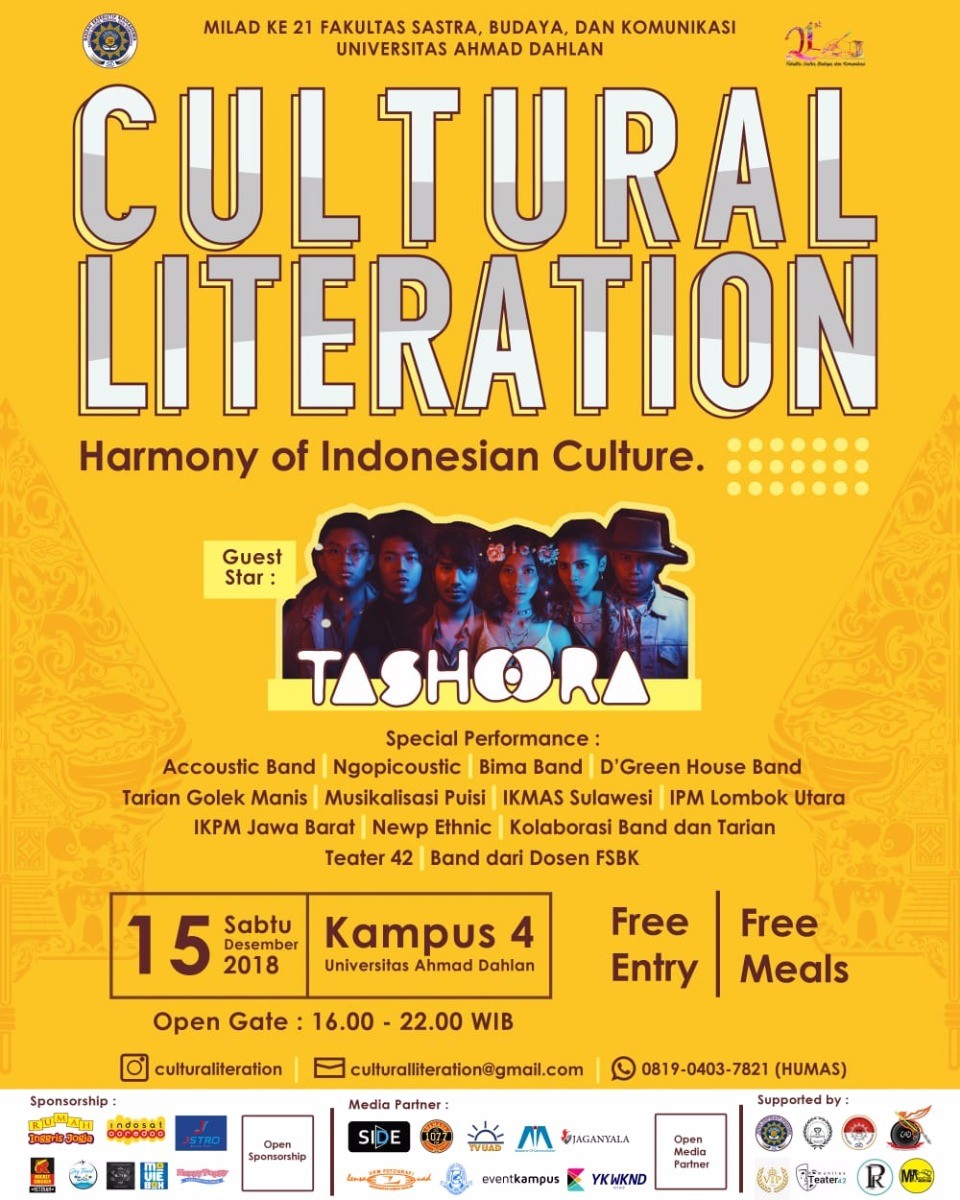 Poster Cultural Literation 2018