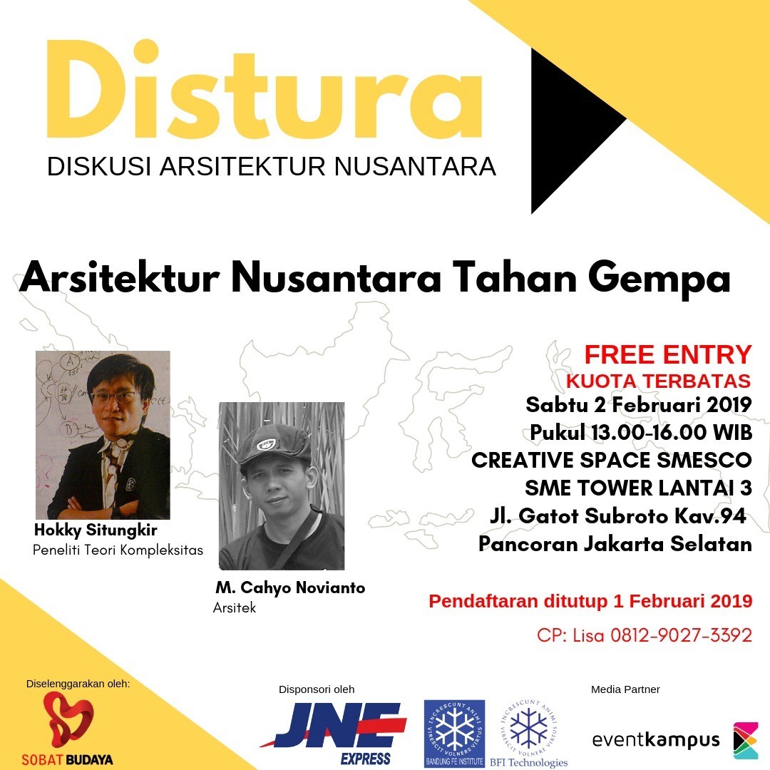 Poster Diskusi Arsitektur Nusantara (DISTURA)