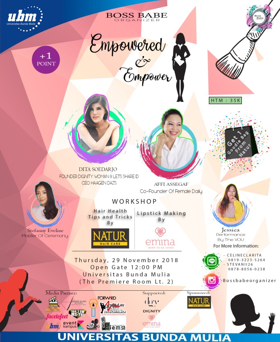 Poster Empowered & Empower Woman