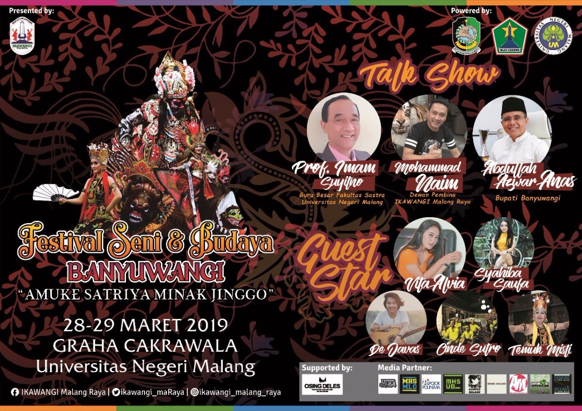 Poster Festival Seni Dan Budaya Banyuwangi