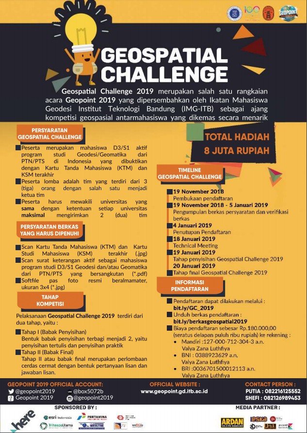 Poster Geospatial Challenge - Geopoint 2019