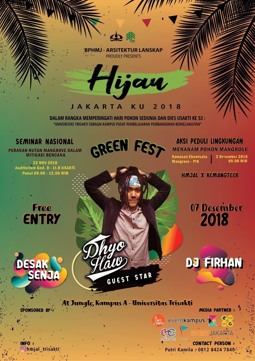 Poster Green Fest Hijau Jakartaku