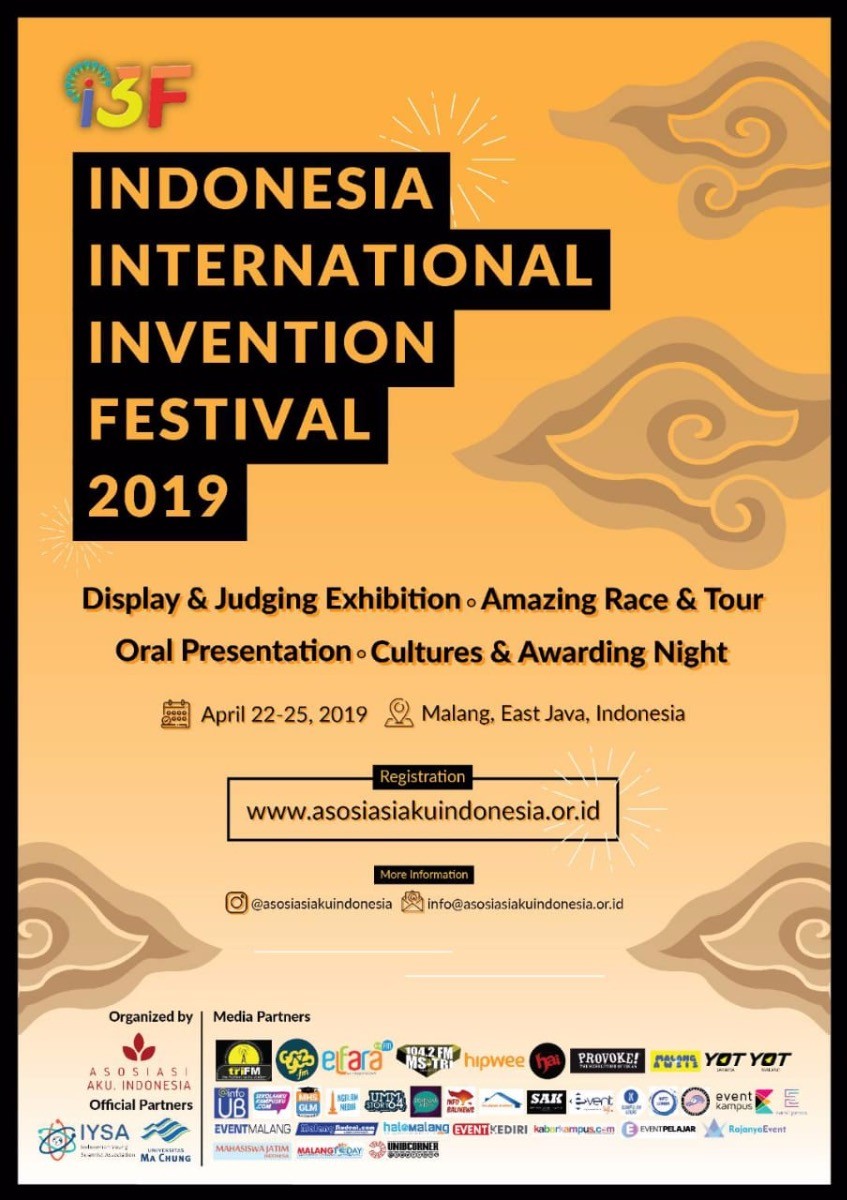 Poster Indonesia International Invention Festival (I3F) 2019