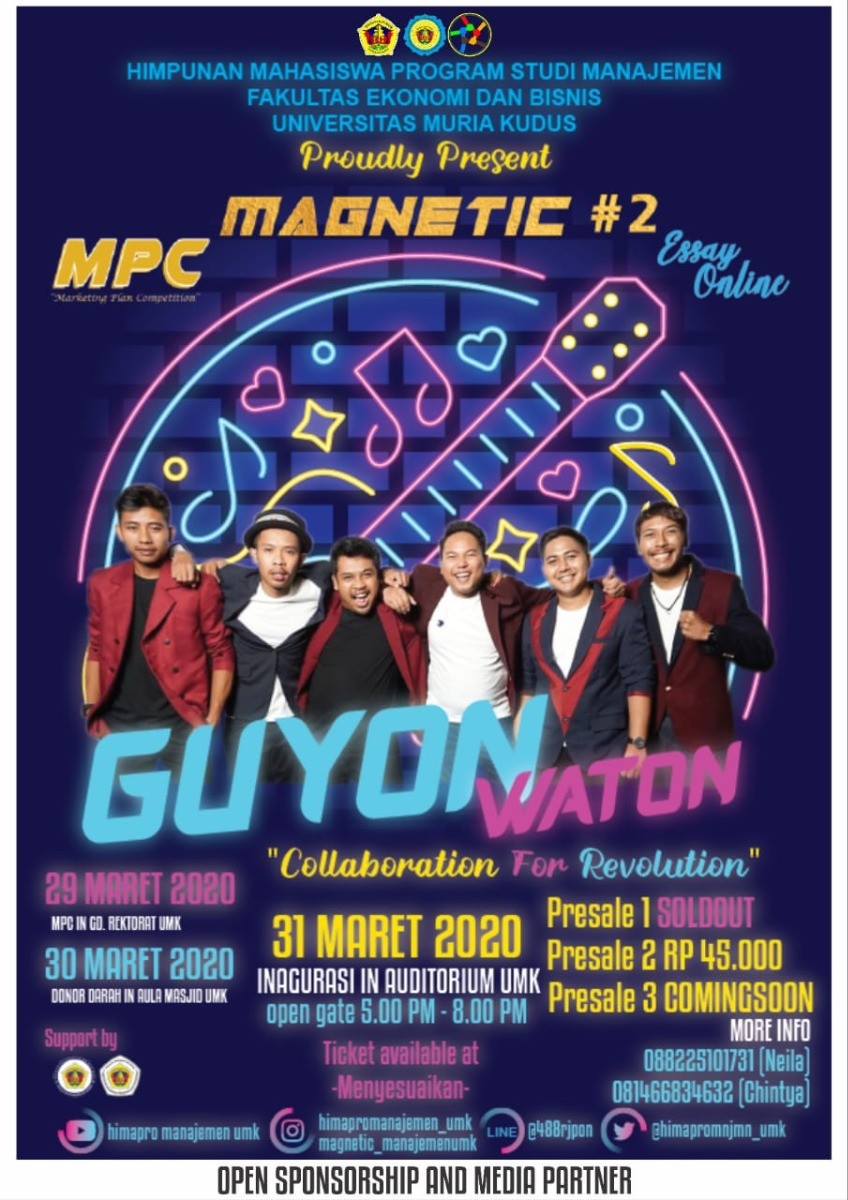 Poster Live Music Magnetic #2 Guyon Waton