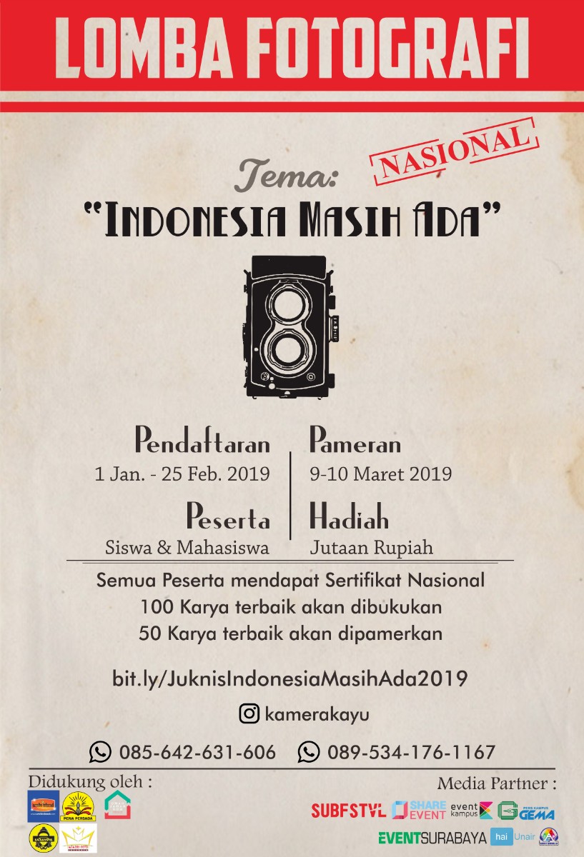 Poster Lomba Fotografi Nasional 2019