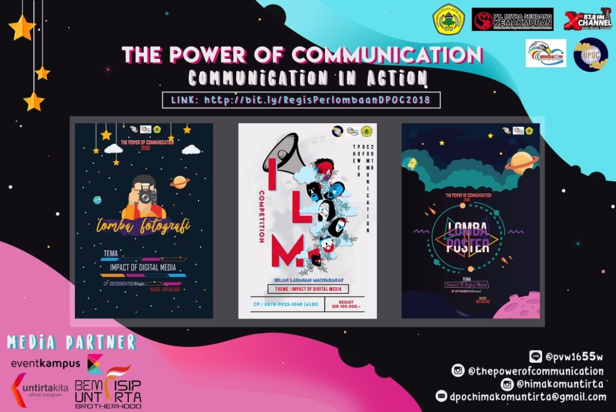 Poster LOMBA THE POWER OF COMMUNICATION 2018