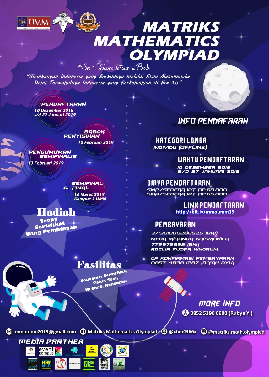 Poster MATRIKS MATHEMATICS OLYMPIAD