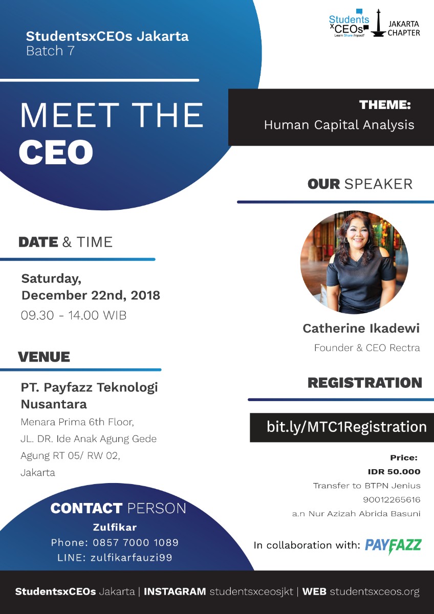 Poster MEET THE CEO