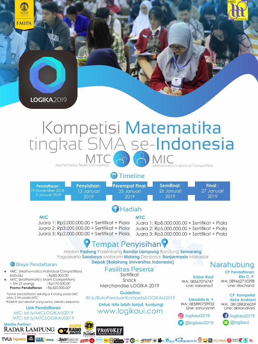 Poster MIC & MTC LOGIKA UI 2019